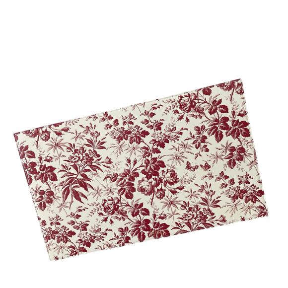 GUCCI Herbarium Pet Feeding Mat Leather Red & Cream Designer Pet Accessory NEW - Picture 4 of 15